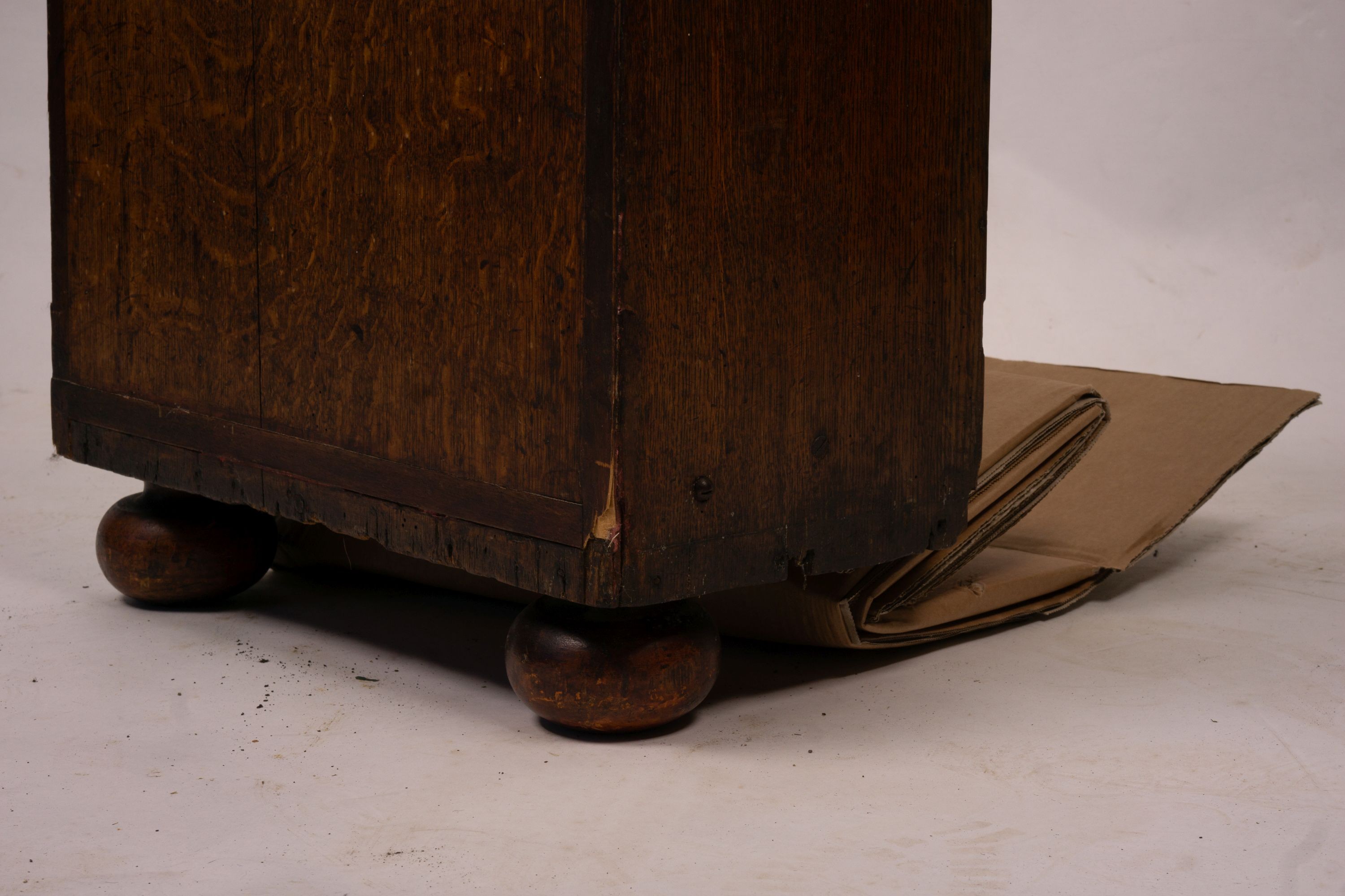 A George III oak 8 day longcase clock, marked Thomas Worswick of Lancaster, height 210cm